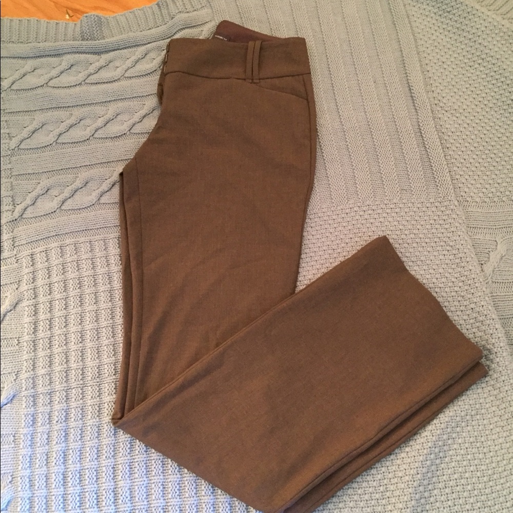 Heather brown dress pants